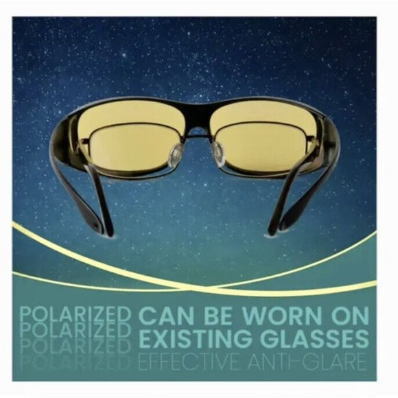HD Day Night Driving Glasses Fit Over Sunglasses for Men & Women - Anti Glare... - Picture 9 of 10